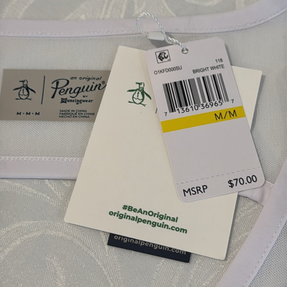 Original Penguin Tennis Print Performance Tank. Size M - Picture 7 of 12